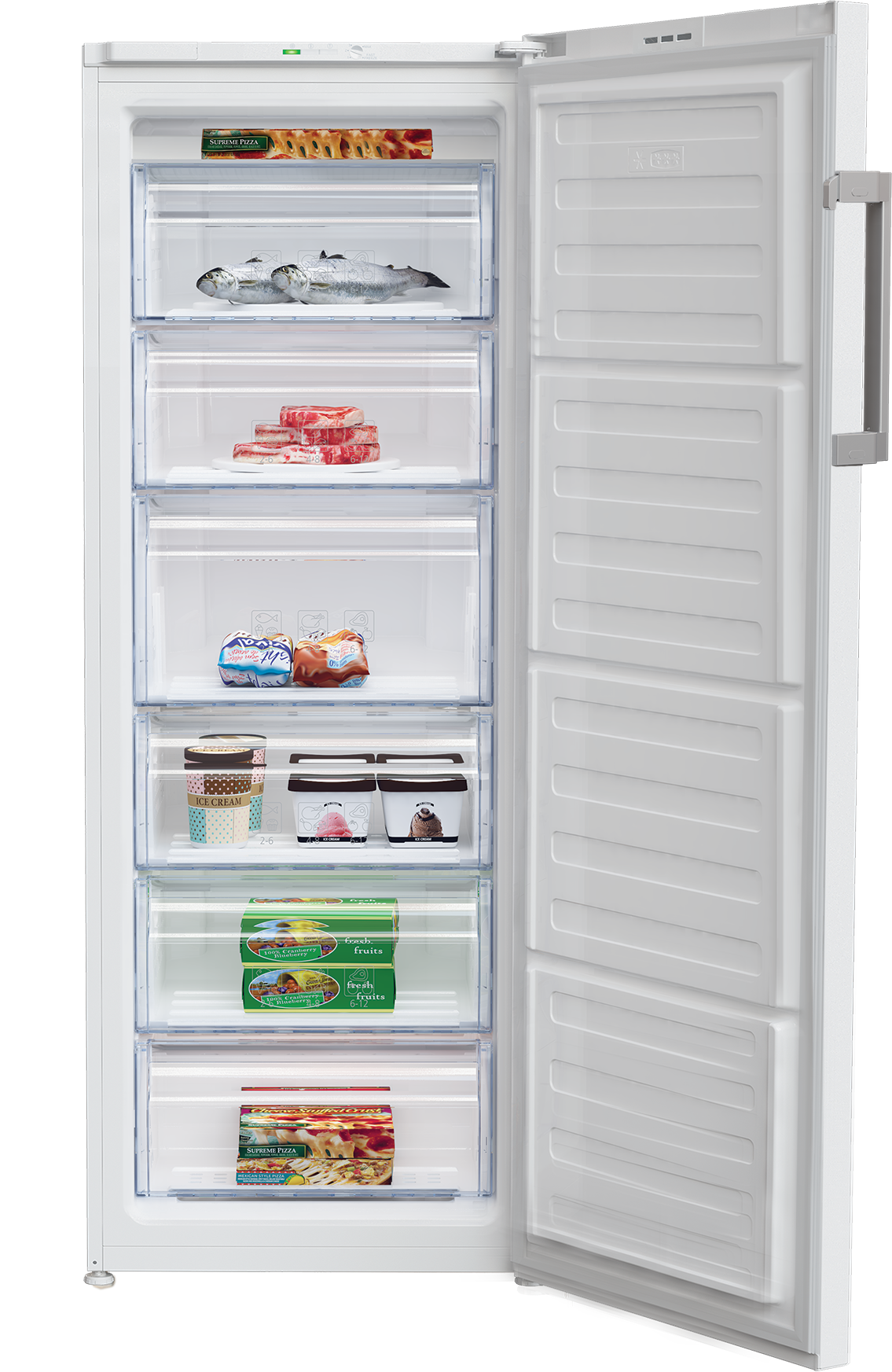 Beko külmik RFSA210K40WN, 135.7 cm, energiaklass E, valge