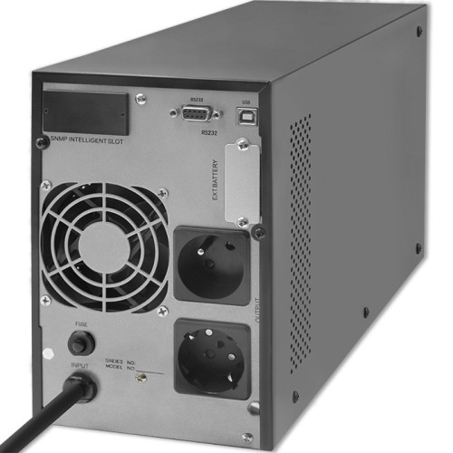 Qoltec UPS on-line | pure sine wave | 2kVA | 1.6kW | LCD | USB