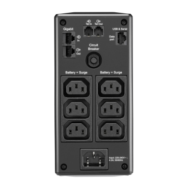 APC Back-UPS Pro, 900VA/540W, tower, 230V, 6*IEC C13 outlets, AVR, LCD, user replaceable battery