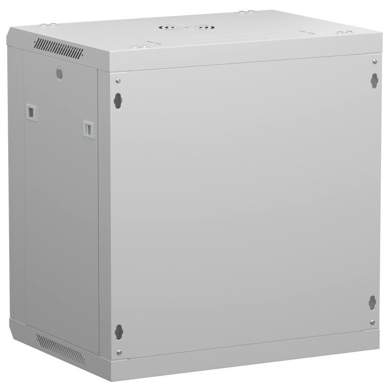Netrack 19&quot; wall-mount F-Line rack cabinet, 12U 600*450, glass door, gray, flat-pack