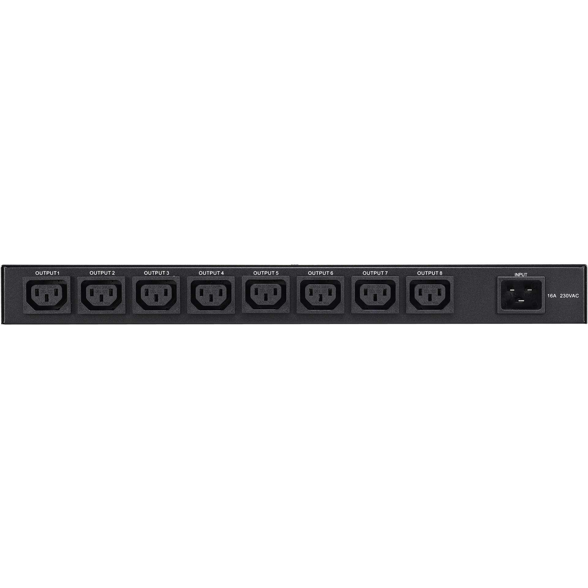 Powerwalker 19&quot; 1U PDU switchable, RC-16A, 8*C13 out, C20 in