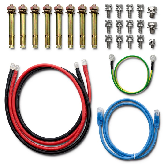 Qoltec stable LiFePO4 energy storage, 5.12kWh, 51.2V, 100Ah, BMS, LCD