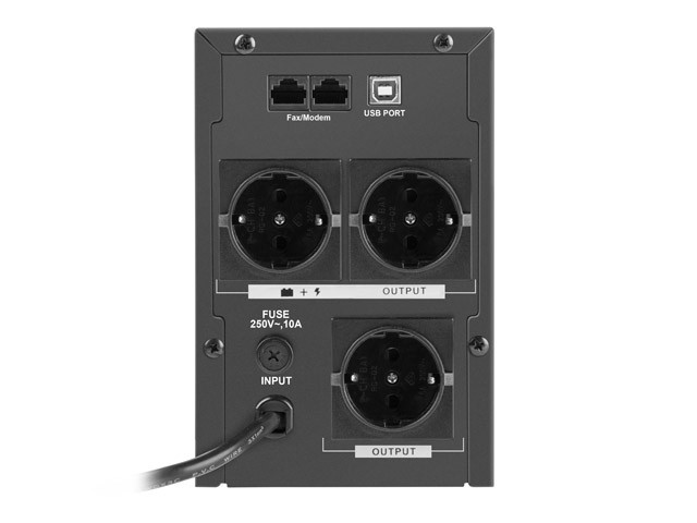 Line-interactive UPS 1000VA/650W 3*Type F out, USB