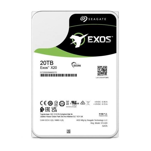 Seagate Exos X20 20TB 3.5&quot; SATA HDD, 256MB cache, 7200rpm