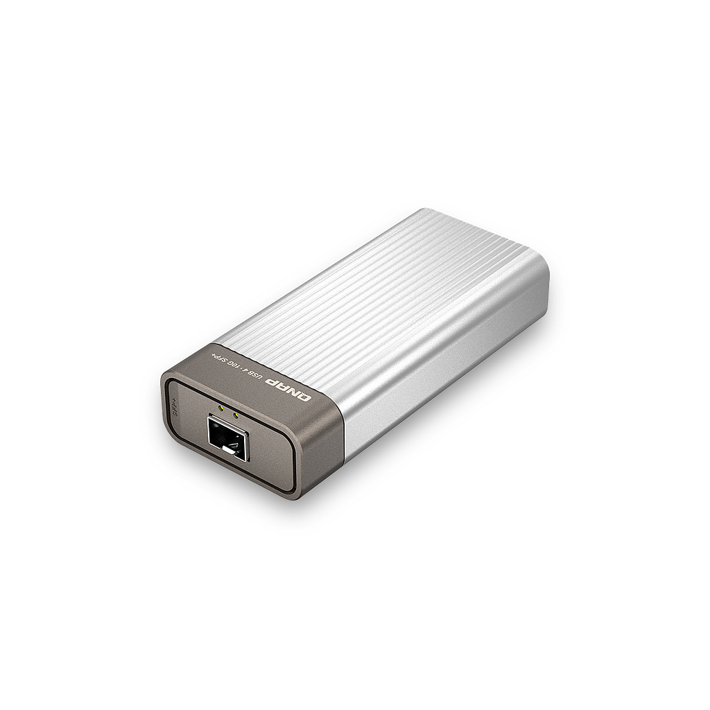 QNAP USB4 adapter (Thunderbolt 3 &amp; 4 support) to 10GbE SFP+, passive cooling