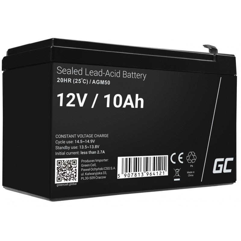 Green Cell UPS battery VRLA AGM 12V, 10Ah
