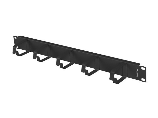 Lanberg 19" 1U kaablihoidja, 5 rõngast, tüüp B, must