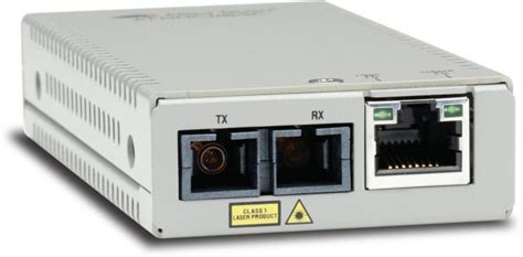 Allied Telesis 10/100TX to 100FX/SC MM media &amp; rate converter, multi-region PSU