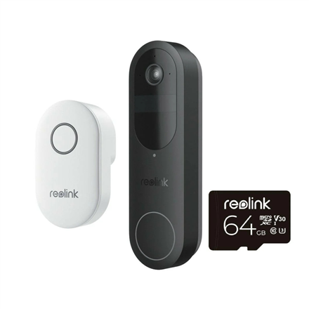 Reolink D340B doorbell battery with chime &amp; 64GB SD card