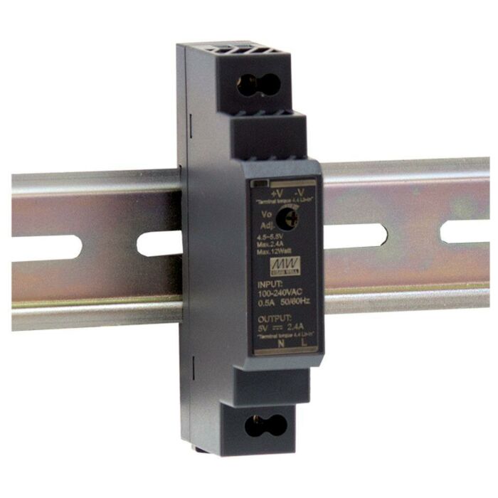 MeanWell toiteplokk DIN-liistule, 15W 12V 1.25A -30 ... 70C°