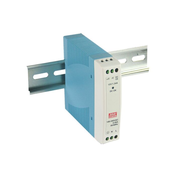 MeanWell toiteplokk DIN-liistule, 10W 24V 0.42A