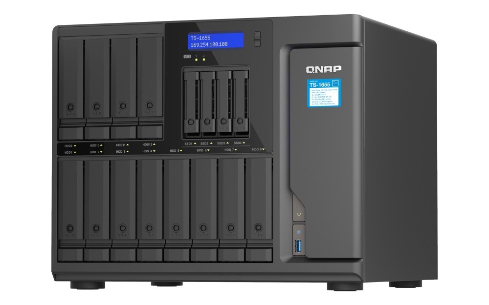 QNAP Server NAS TS-1655-8G Intel Atom C5125 8 GB UDIMM DDR4