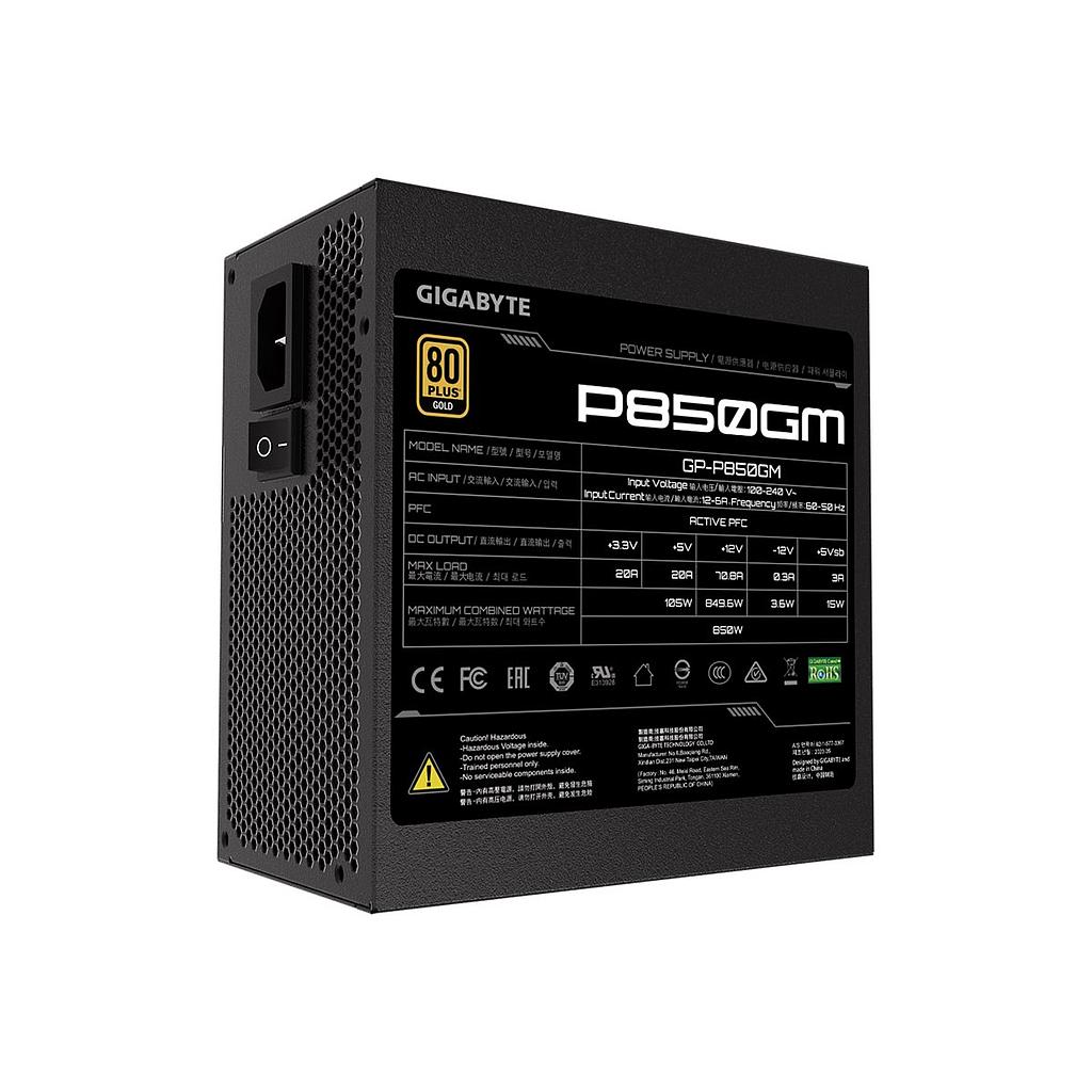 Gigabyte ATX power supply 850W 80+ Gold