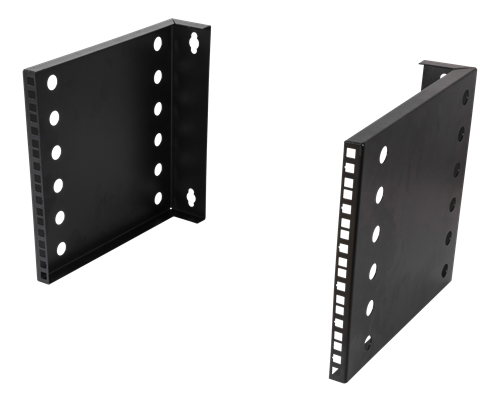 10"-19" muudetava laiusega seinaräkk, 6U, 35kg koormust, teras, must