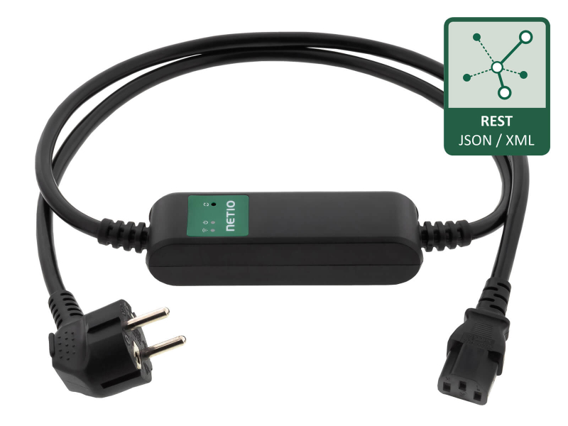 PowerCable 1KY, 1*240V/16A (Schuko  input, C13 output) extension cord/smart PDU with WiFi connectivity, ZCS