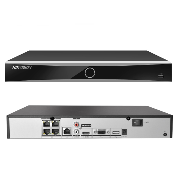HikVision 4-ch PoE 1U K series AcuSense 4K NVR
