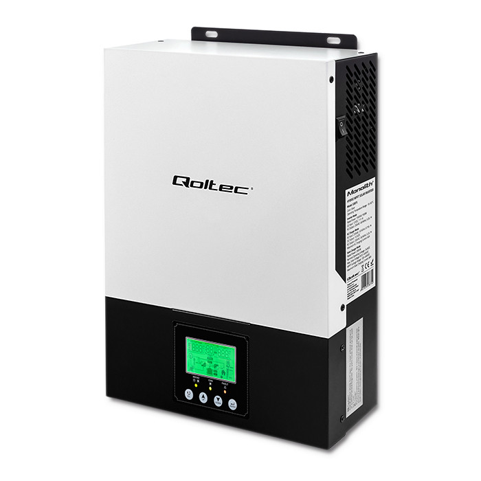 Qoltec Hybrid Off-Grid solar inverter 3kVA/2.4kW | 80A | 24V | MPPT | AGM GEL | sinus | Wi-Fi option