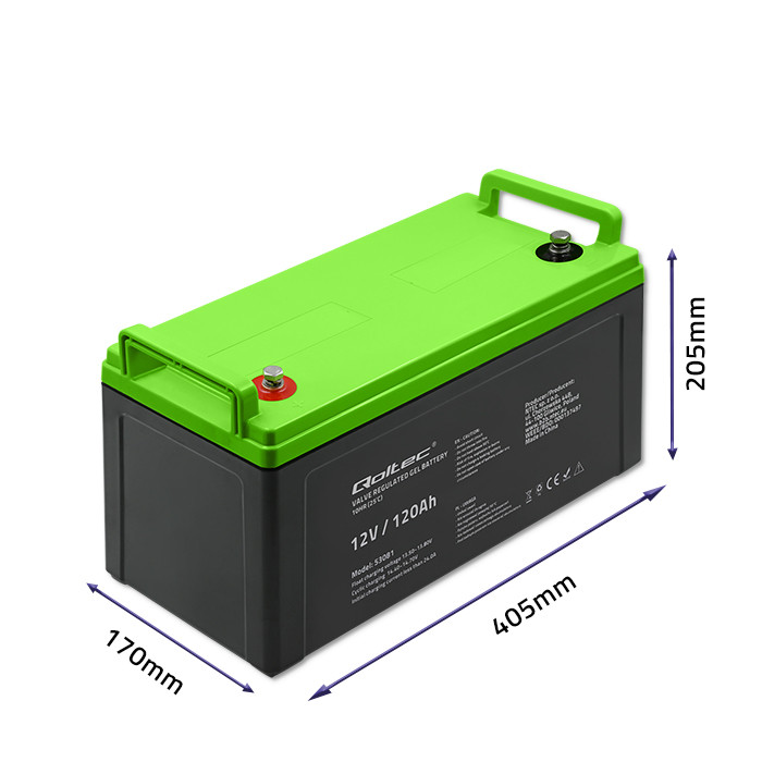 Qoltec geelaku 12V, 120Ah, longlife