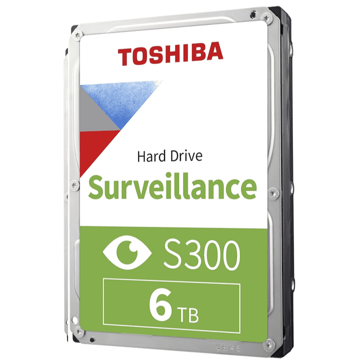 Toshiba S300 3.5" 6TB surveillance HDD, SATA, 5400rpm, 256MB cache