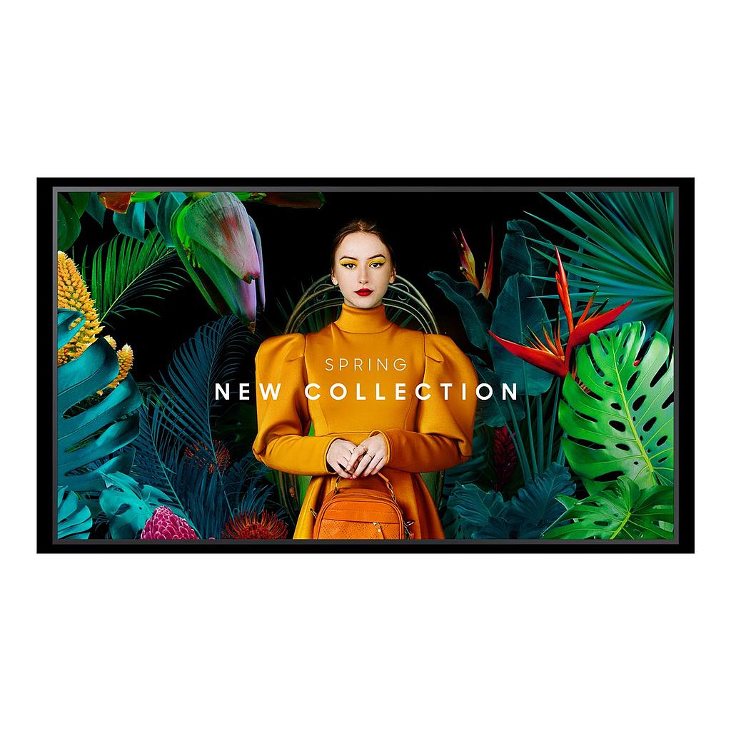 Samsung 50" UHD/4K 16:9 QB50C slim-LED 350nits speakers 2*10W black 3*HDMI 2.0 USB 2.0 * 2 Ethernet Wi-Fi dualband BT brightness