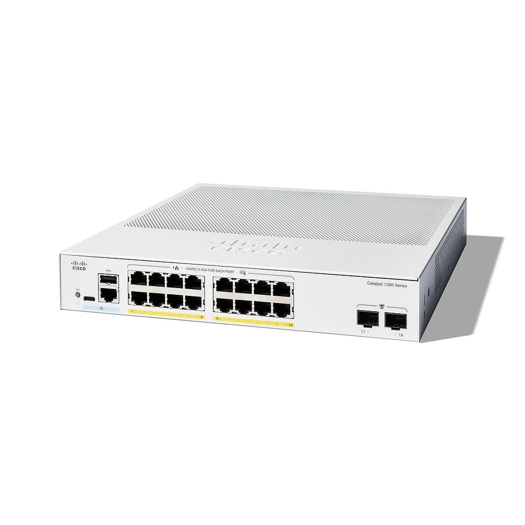 Catalyst 1300 16-port GE, Full PoE, 2*1G SFP