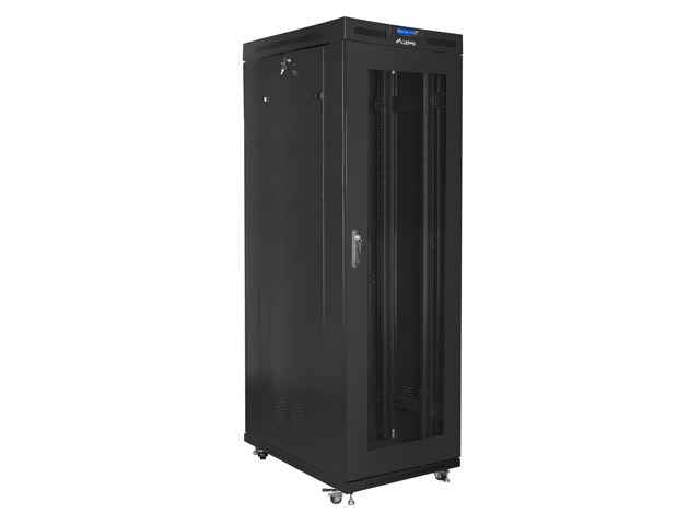 Lanberg 42U 19&quot; rack 800*1000 flat pack, with mesh door LCD, black
