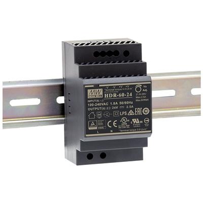 MeanWell toiteplokk DIN-liistule, 54W 48V 1.25A -30 ... 70C°