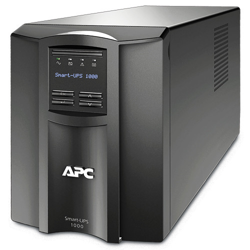 APC Smart-UPS, line-interactive, 1000VA/700W, tower, 230V, 8*IEC C13 outlets, SmartConnect port+SmartSlot, AVR, LCD