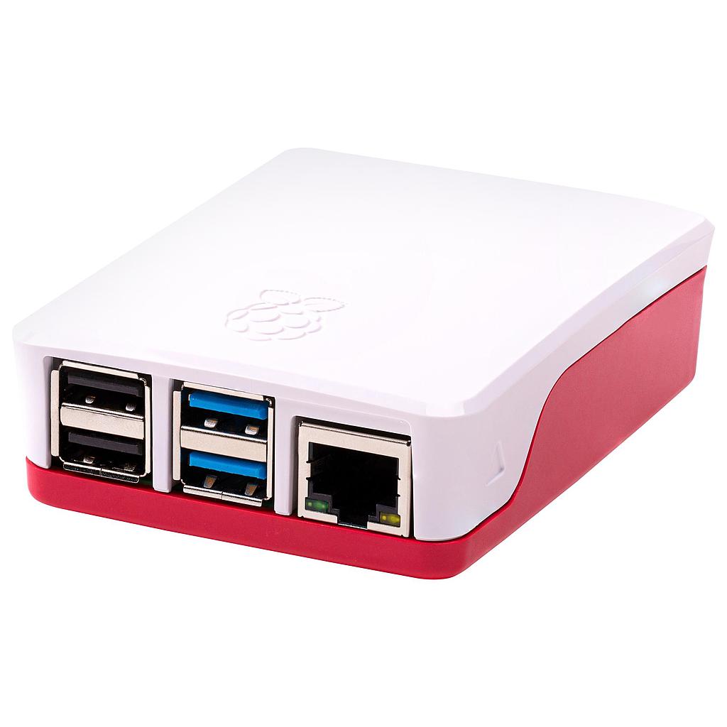 Official RPI 4B case, red/white