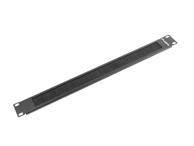 Lanberg 19&quot; brush panel 1U black AK-1101-B