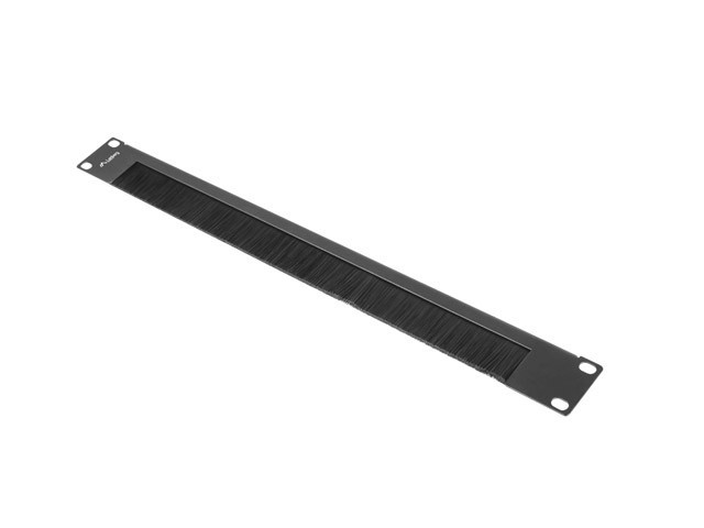 Lanberg 19&quot; brush panel 1U black AK-1103-B