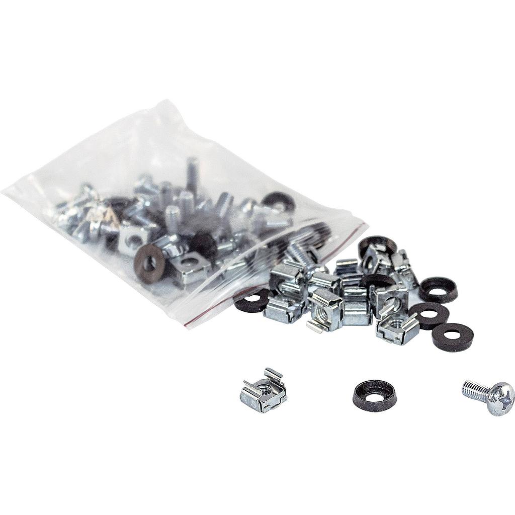 Intellinet cage nut set contains cage nuts screws and washers 20 pcs each