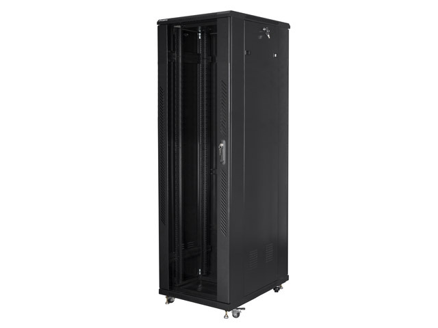 Lanberg rack cabinet 19&quot; free-standing 42U/600*1000 self-assembly flat pack black