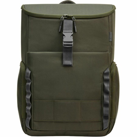 HP modular 15.6 backpack, 3-in-one (RFID pouch, backpack, sleeve), water resistant with rain cover, cable pass-through, 27 liter capacity - dark olive green