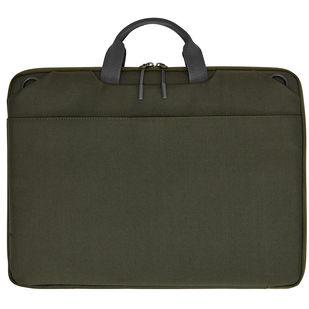 HP modular 15.6 sleeve/top load with handles/shoulder strap included, water resistant - dark olive green