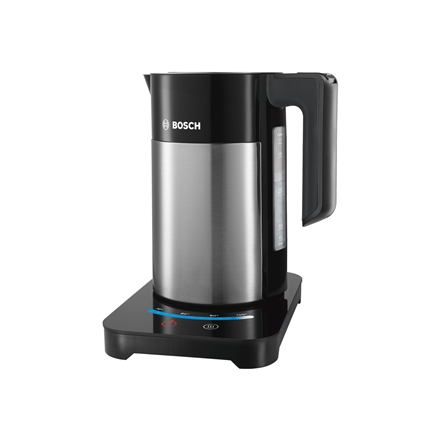 Bosch kettle with electronic control, 2200W,  1.7 L, stainless steel,360° rotational base, stainless steel/ black
