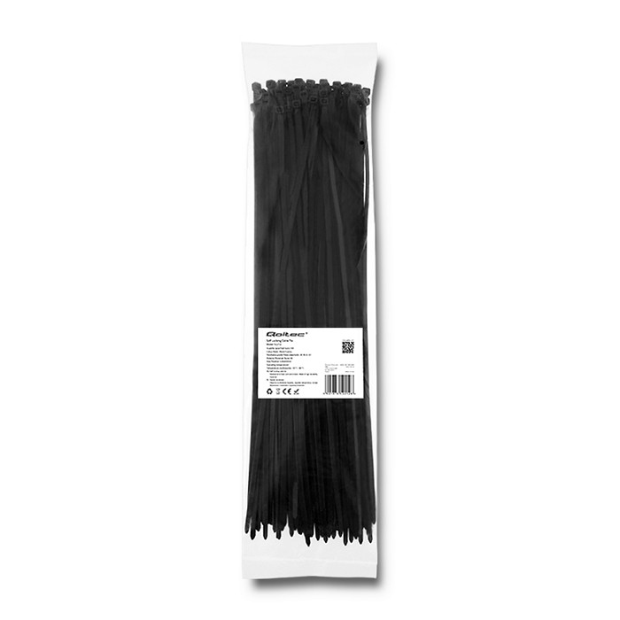 Self-locking cable tie, 4.8*400mm, nylon UV, black