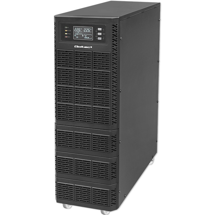 Qoltec UPS 10kVA, 10000W, PF1.0 LCD,EPO,USB,On-line 