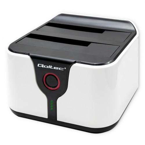 Qoltec HDD SSD 2.5&quot; 3.5&quot; docking station | SATA III | USB 3.0 | super speed 5Gb/s | with clonning function