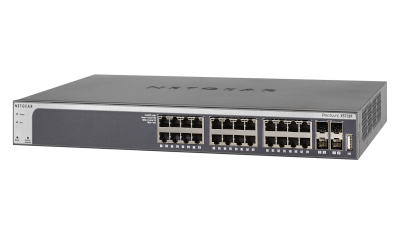 Netgear XS728T — 28-port 10-Gigabit copper smart switch with 4 SFP+ ports