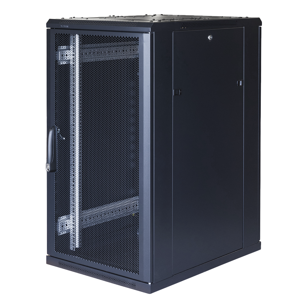 Toten 19&quot; 22U rack cabinet, System G, 600*800, perforated doors, 800kg load, black