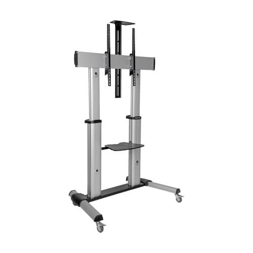 Eaton heavy-duty rolling TV stand, height adjustable, 60&quot; - 100&quot; screens