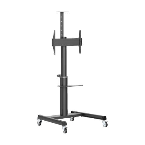 Eaton safe-IT heavy-duty rolling cart for 37&quot; to 70&quot; displays, UL certified, antimicrobial protection