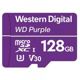 Western Digital Purple 128GB surveillance and security camera memory card for CCTV &amp; WiFi cameras