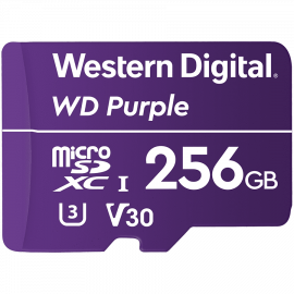 Western Digital Purple 256GB surveillance and security camera memory card for CCTV &amp; WiFi cameras