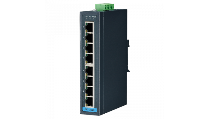 Advantech industrial 8-port 10/100Mbps unmanaged Ethernet switch