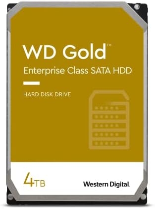 Western Digital 3.5&quot; 4TB WD Gold enterprise class internal HDD, 7200 rpm, SATA 6 Gb/s, 256 MB cache