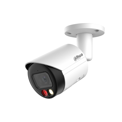Dahua 4MP smart dual light fixed-focal bullet WizSense network camera, white