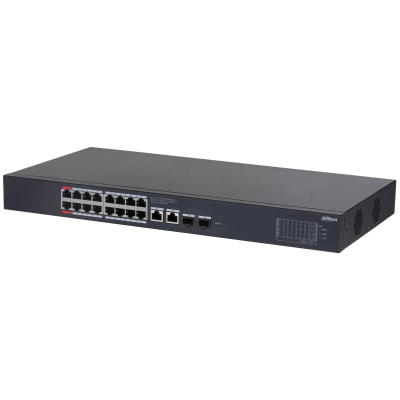 Dahua 20-port cloud managed desktop Gigabit switch with 16-port PoE