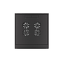 Lanberg 19" wall-mount rack cabinet 4U 570*600 with glass door, black, flatpack